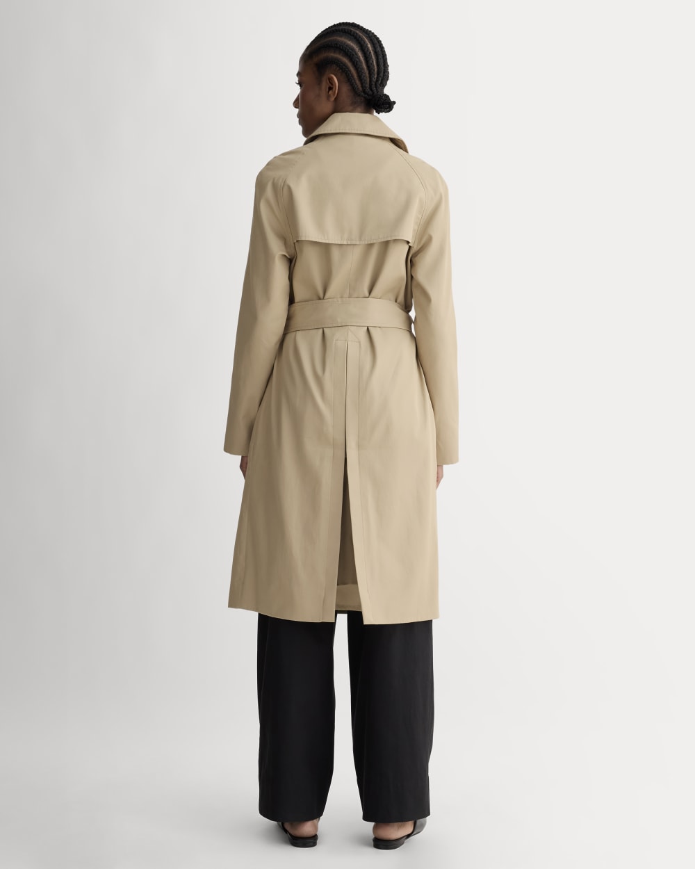 【NEHERA】COTTON TWILL MODERN TRENCH COAT Oversized Cotton Twill Trench Coat by Nehera- La Garçonne