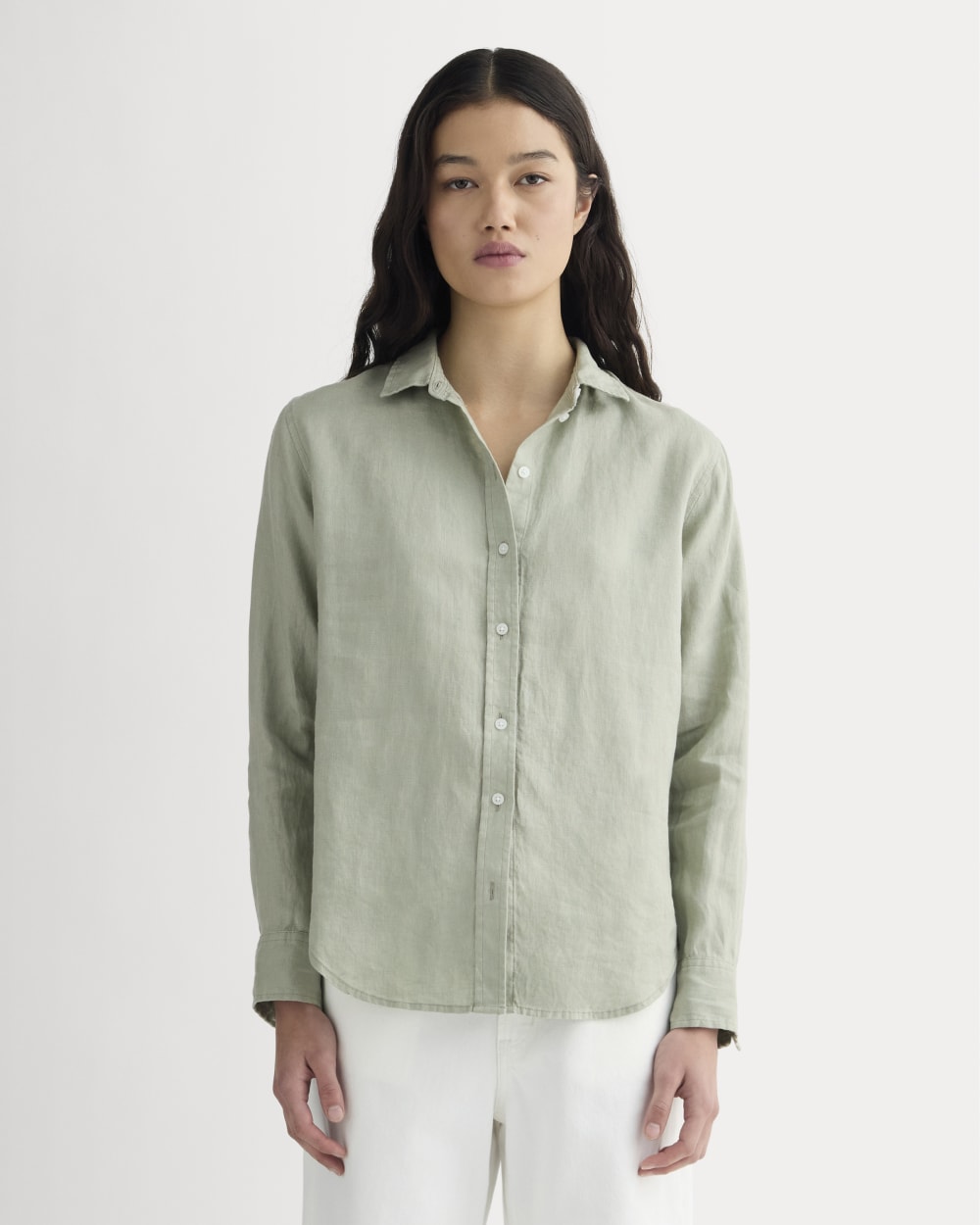 womens-relaxed-linen-shirt-new-seagrass | primary