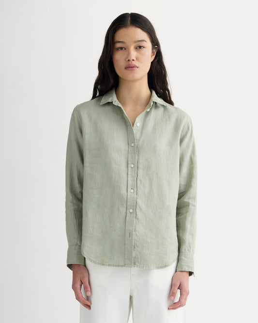 womens-relaxed-linen-shirt-new-seagrass | primary