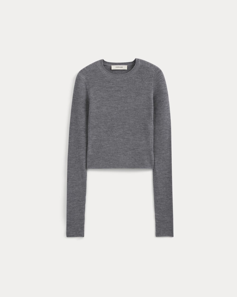 womens-cropped-crew-top-ultrafine-merino-heather-mid-grey | alt