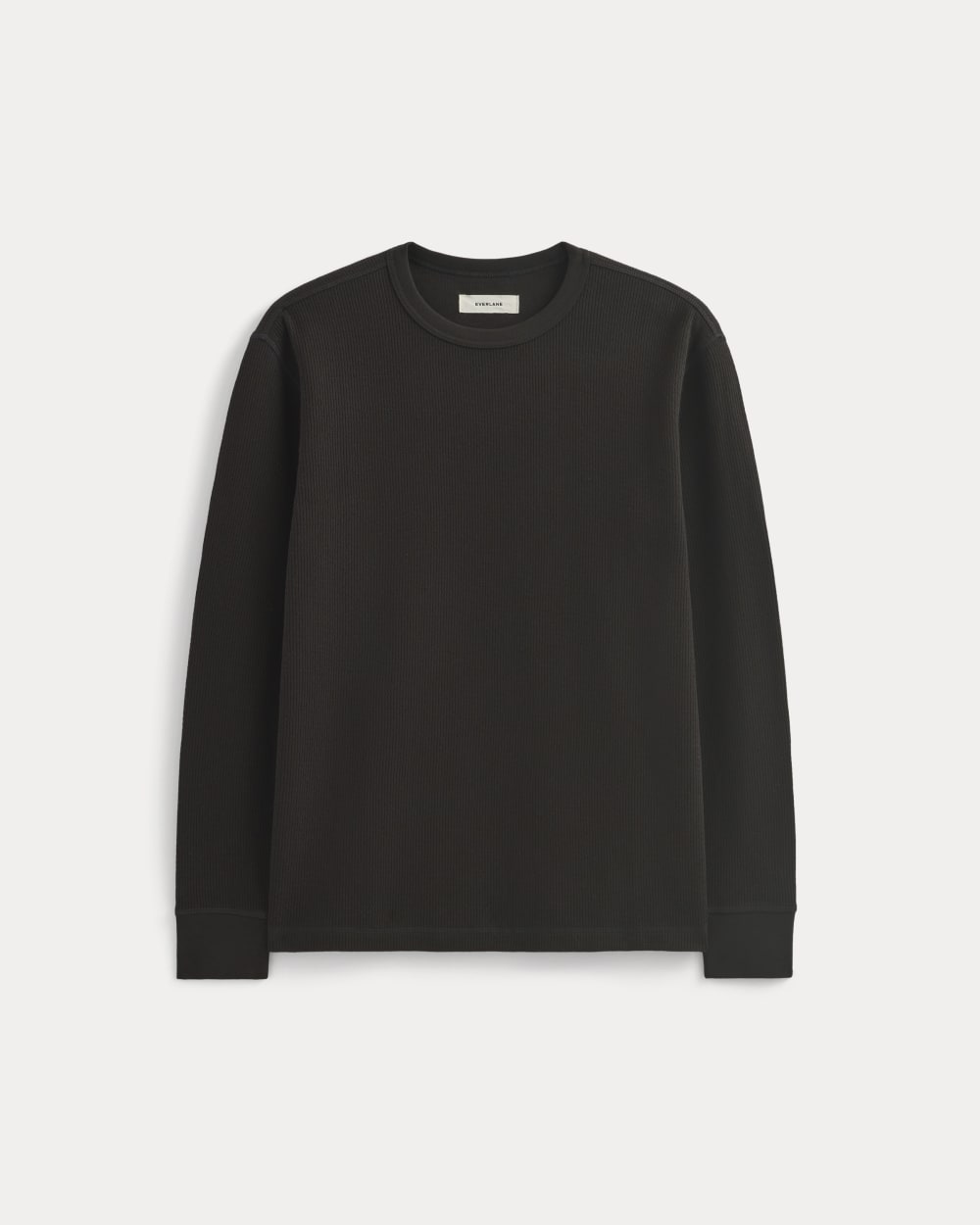 mens-thermal-cozy-waffle-crew-black | primary