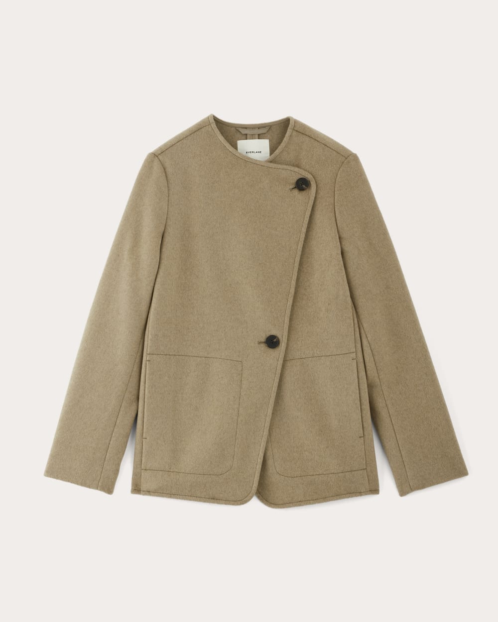 womens-wool-drape-october-coat-dark-heathered-camel | alt