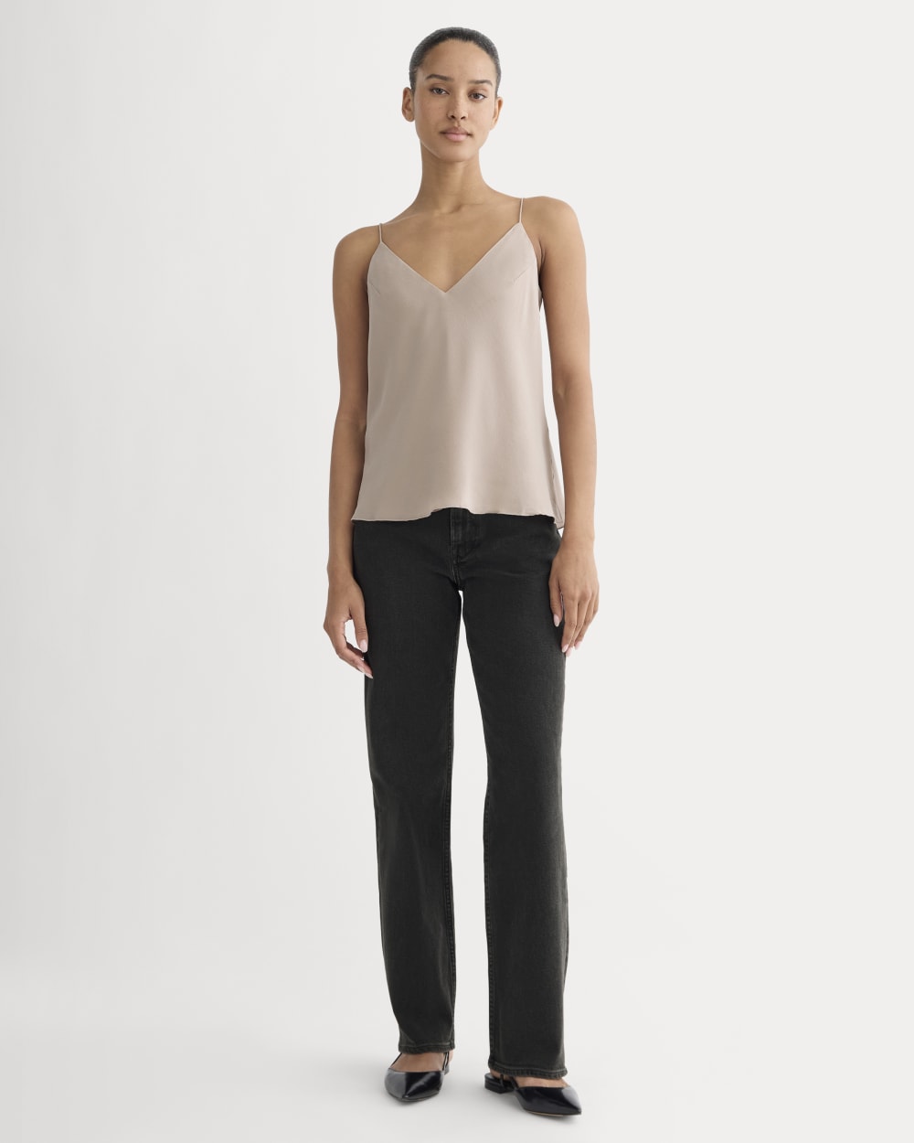 The Tie Back Cami in Washable Silk | Burnt Sugar – Everlane
