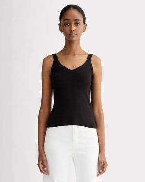 The Fine Knit Cami | Black