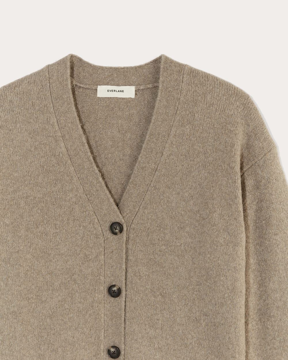 The Cocoon Cardigan in Plush Cotton | Heather Taupe – Everlane