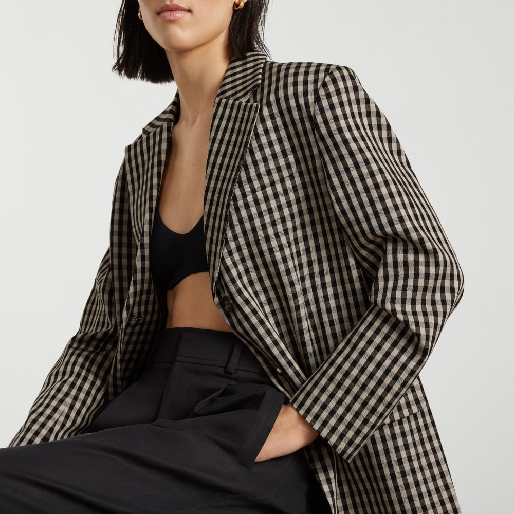 The '80s Blazer | Khaki / Black – Everlane