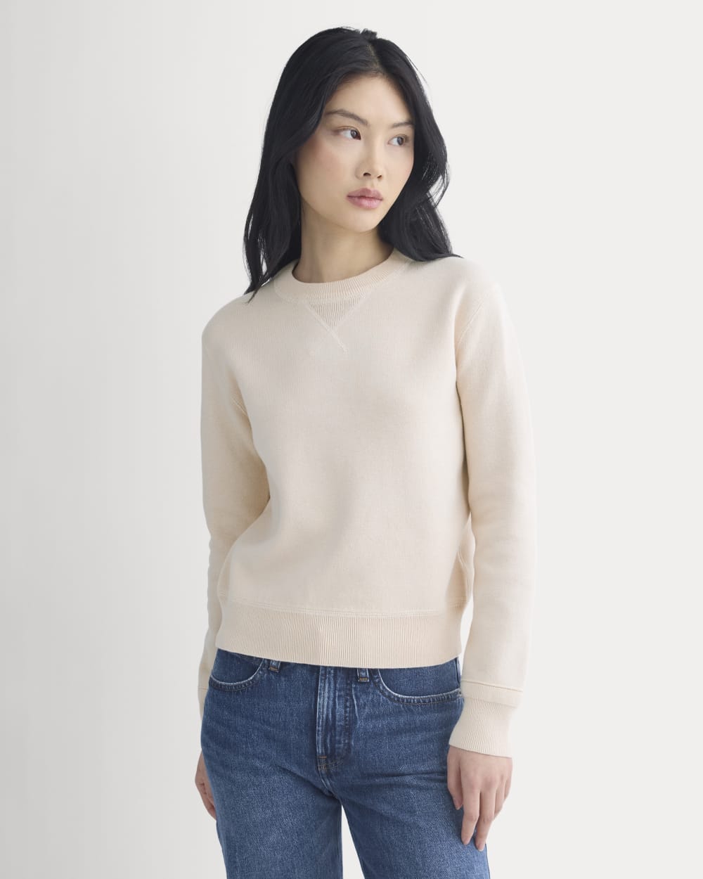 Double Knit Crew in Cotton Merino