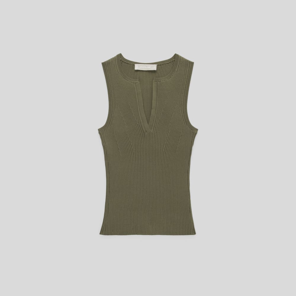 womens-ribbed-cutaway-tank-kalamata | alt