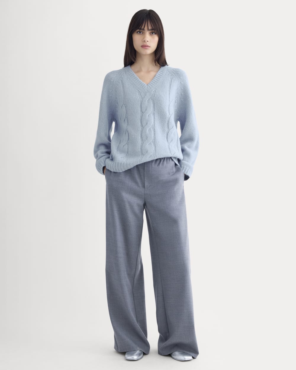 womens-cloud-cable-v-neck-sweater-forever-blue