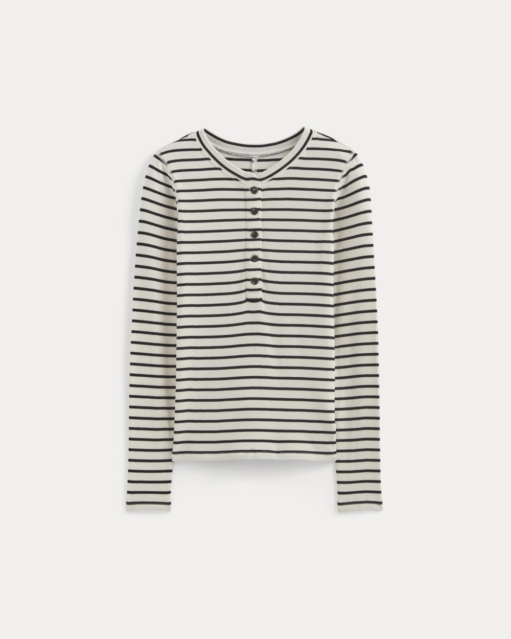 The Luxe Rib Henley | Toffee