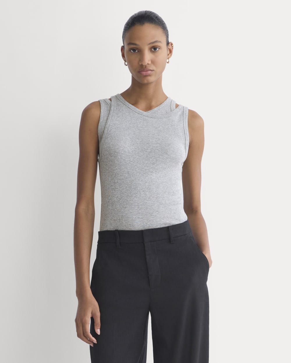 womens-tissue-layered-tank-heathered-grey | primary