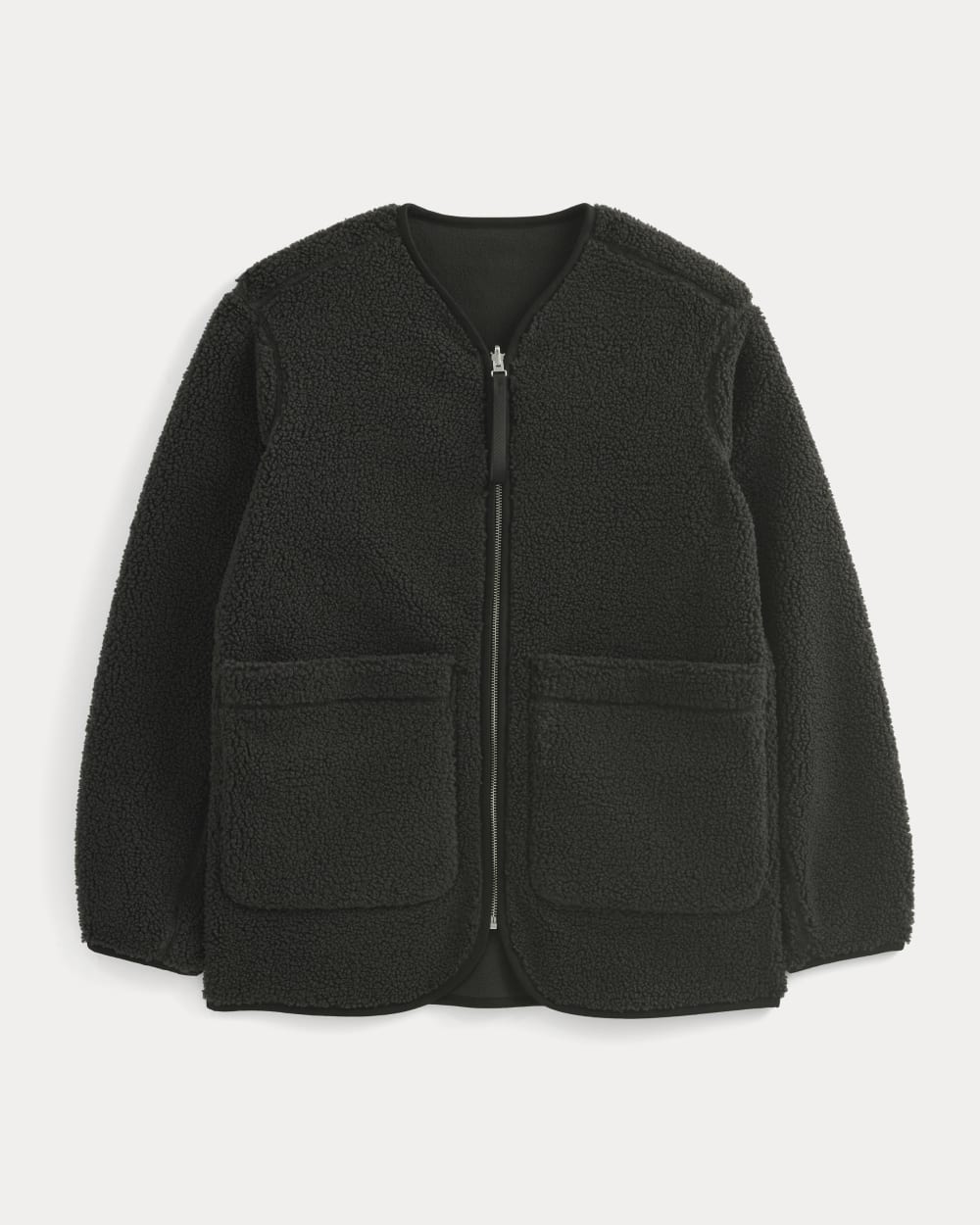 Reversible Teddy Jacket | Black – Everlane