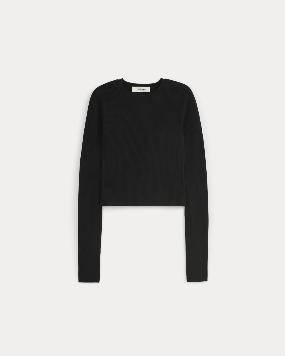 womens-cropped-crew-top-ultrafine-merino-black | alt