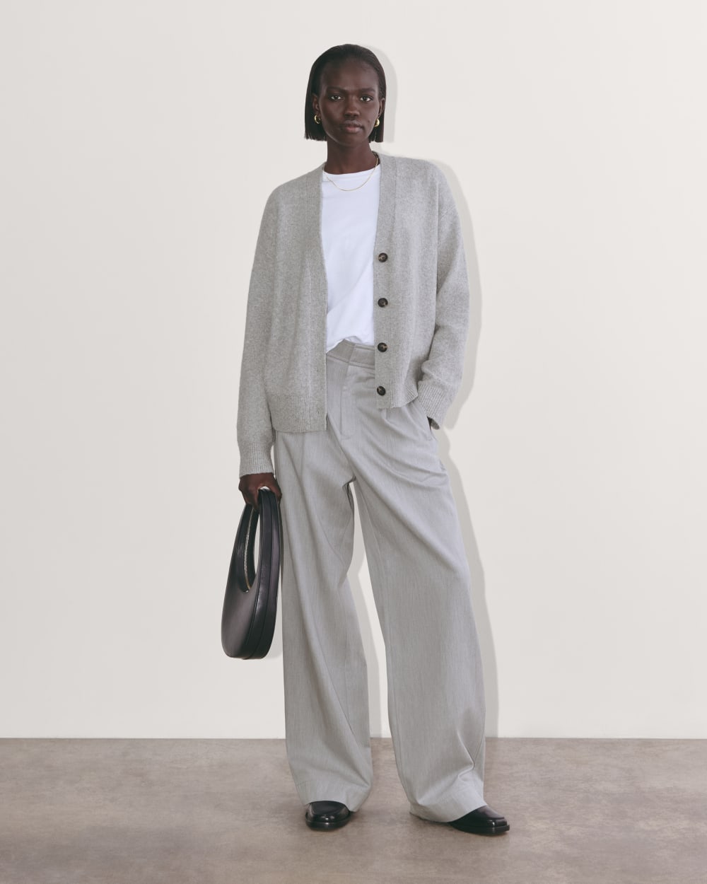 The Cocoon Cardigan in Plush Cotton | Heathered Grey – Everlane