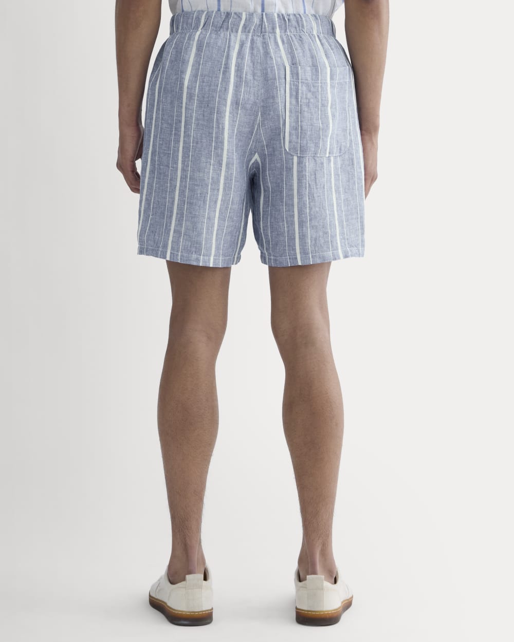 The Linen Easy Short | Dutch Blue / Bone – Everlane