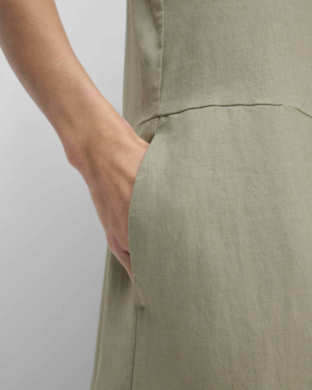The Linen V-Neck Maxi Dress | Sage Green Everlane The Linen V-Neck Maxi Dress | Sage Green Everlane