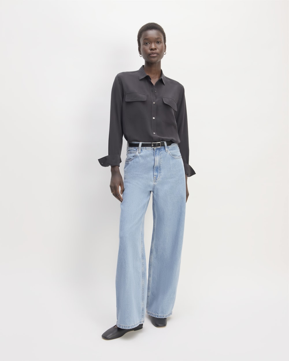 womens-clean-silk-pocket-relaxed-shirt-black