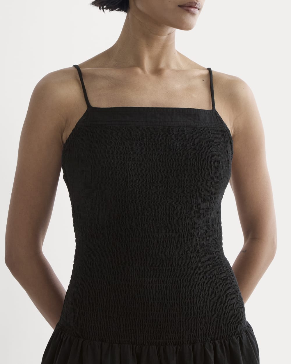The Gauze Open-Back Dress | Black Everlane The Gauze Open-Back Dress | Black Everlane