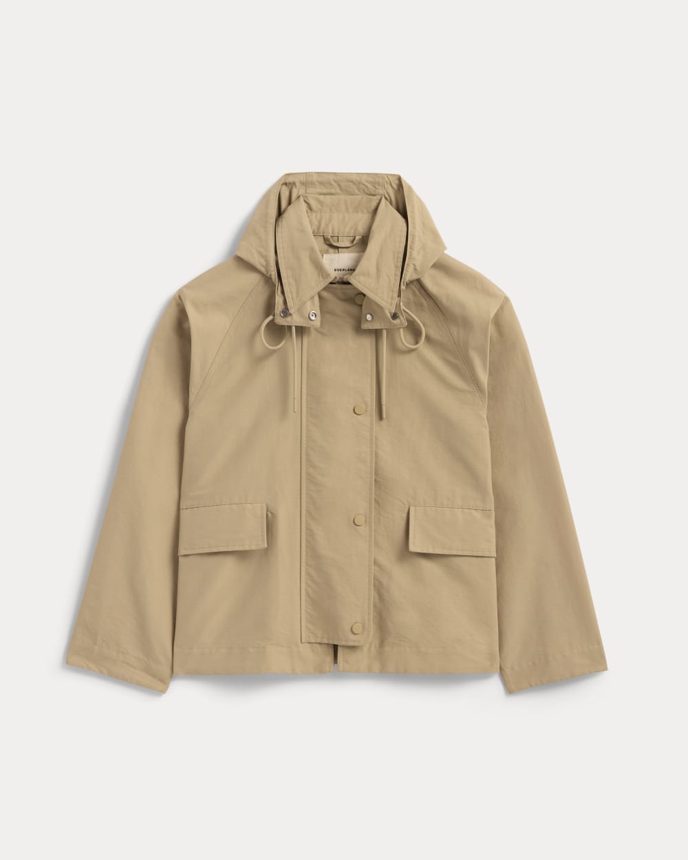womens-short-anorak-trench-coat-khaki | alt