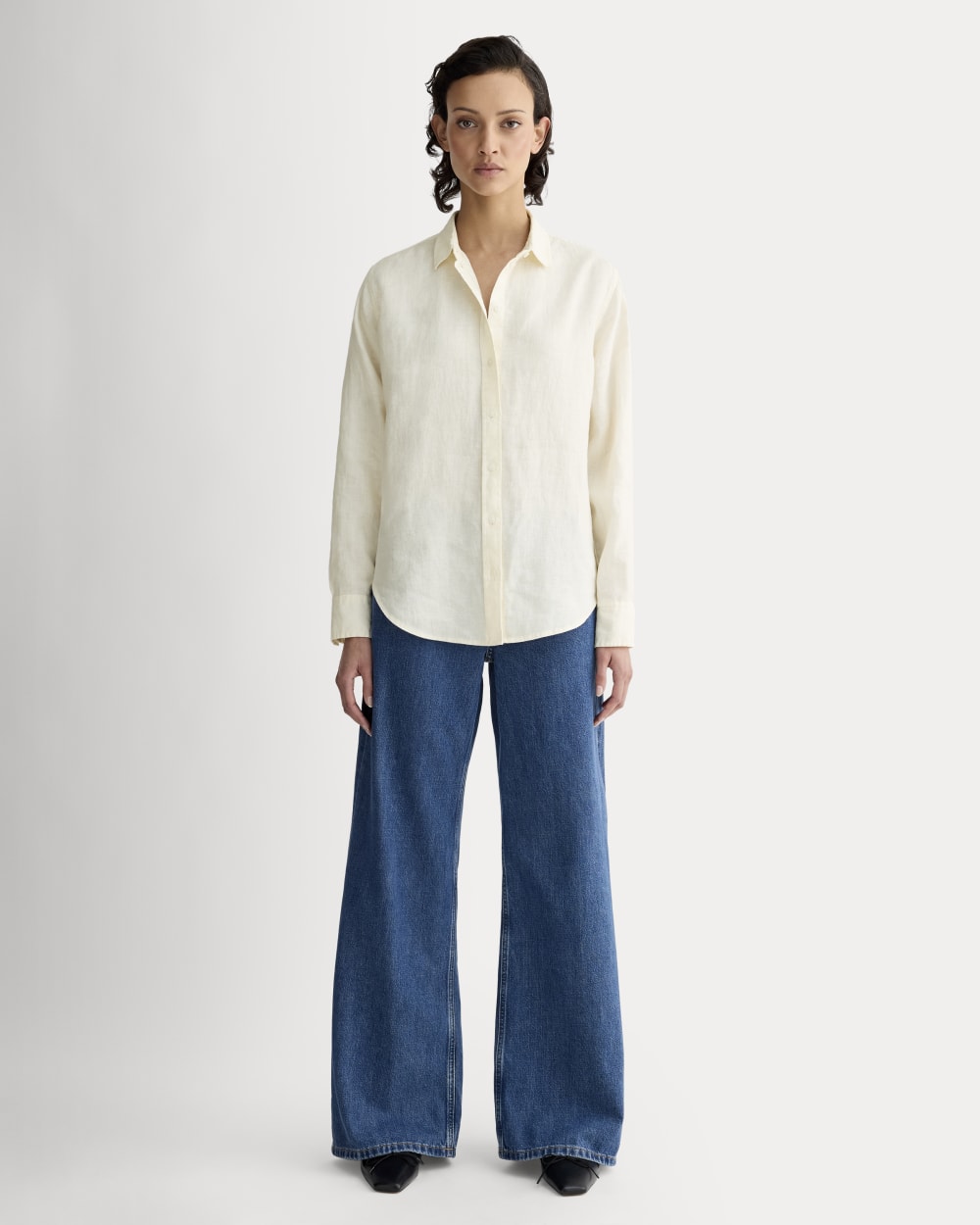 The Must-Have Shirt in Linen | Bone Everlane The Must-Have Shirt in Linen | Bone Everlane
