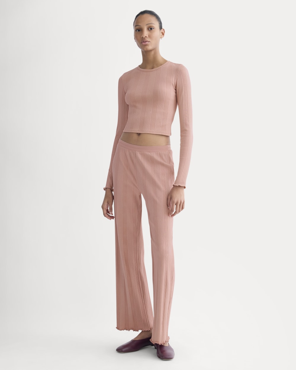 Lounge Rib Cropped Shirt | Ash Rose – Everlane