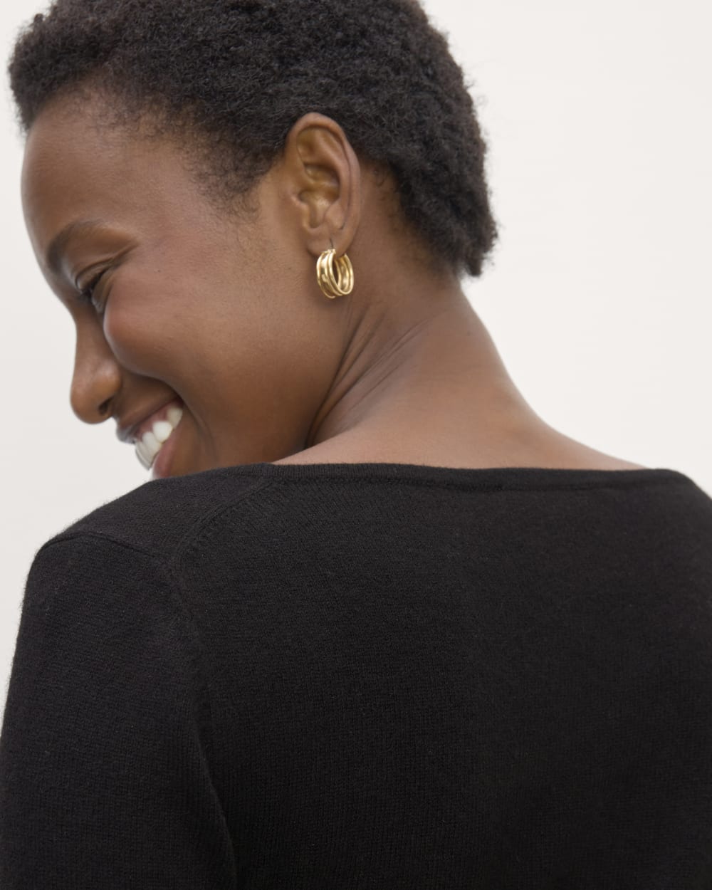 The Square Neck in Cashmere | Dusty Rose