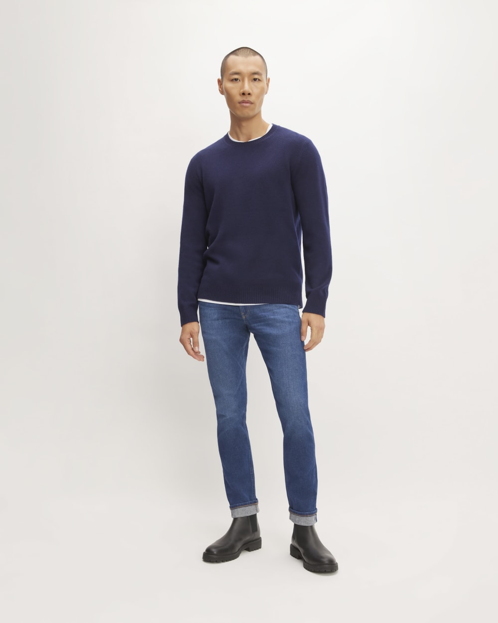 The Premium Merino Crew Neck Sweater | Deep Navy – Everlane