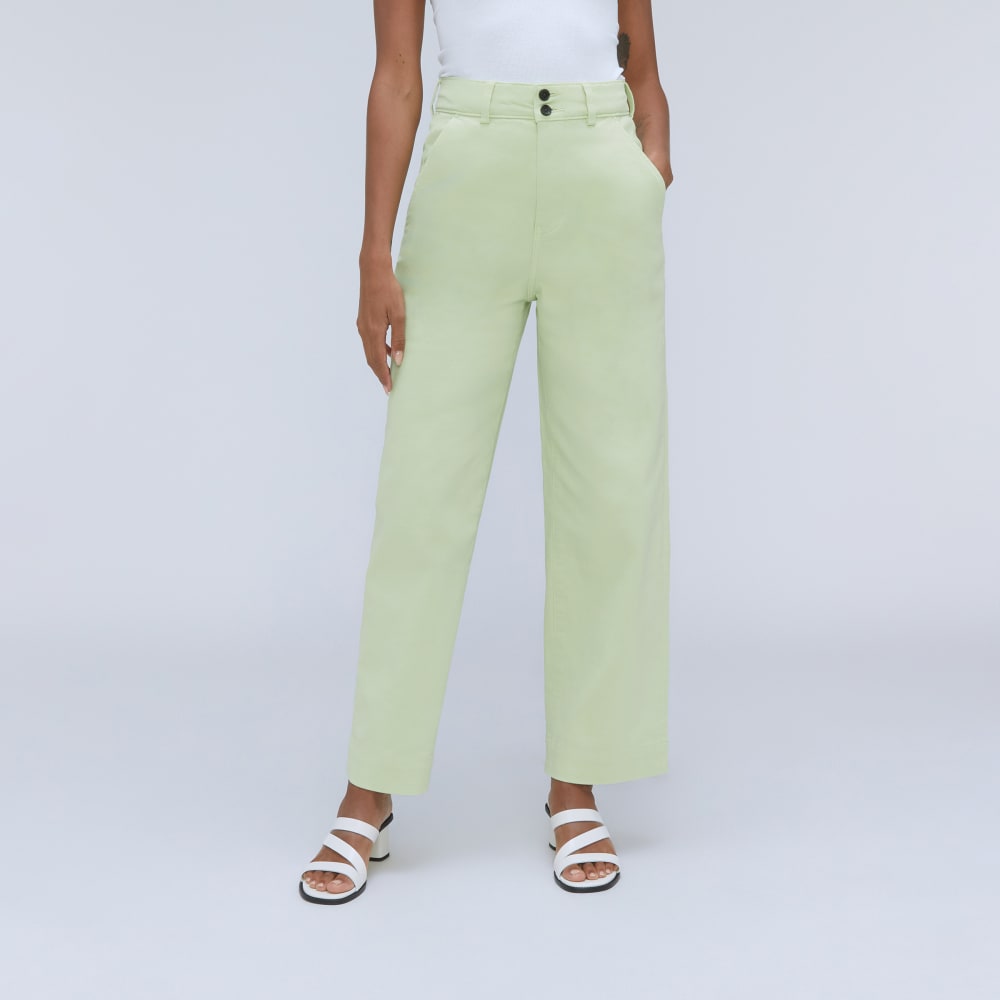 womens-twill-wide-leg-pant-seafoam-green | primary