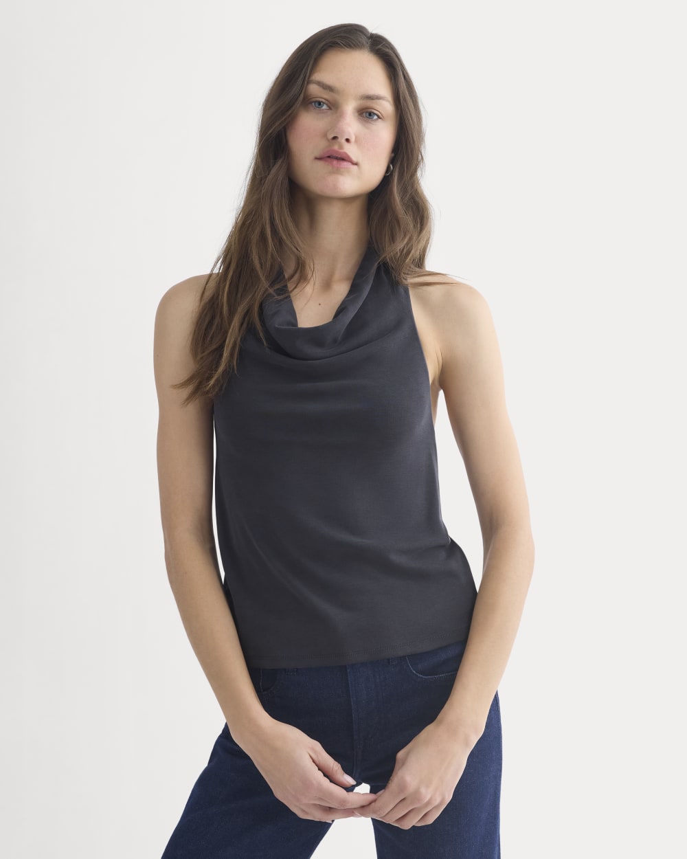Halter Cowlneck Top in Butterknit