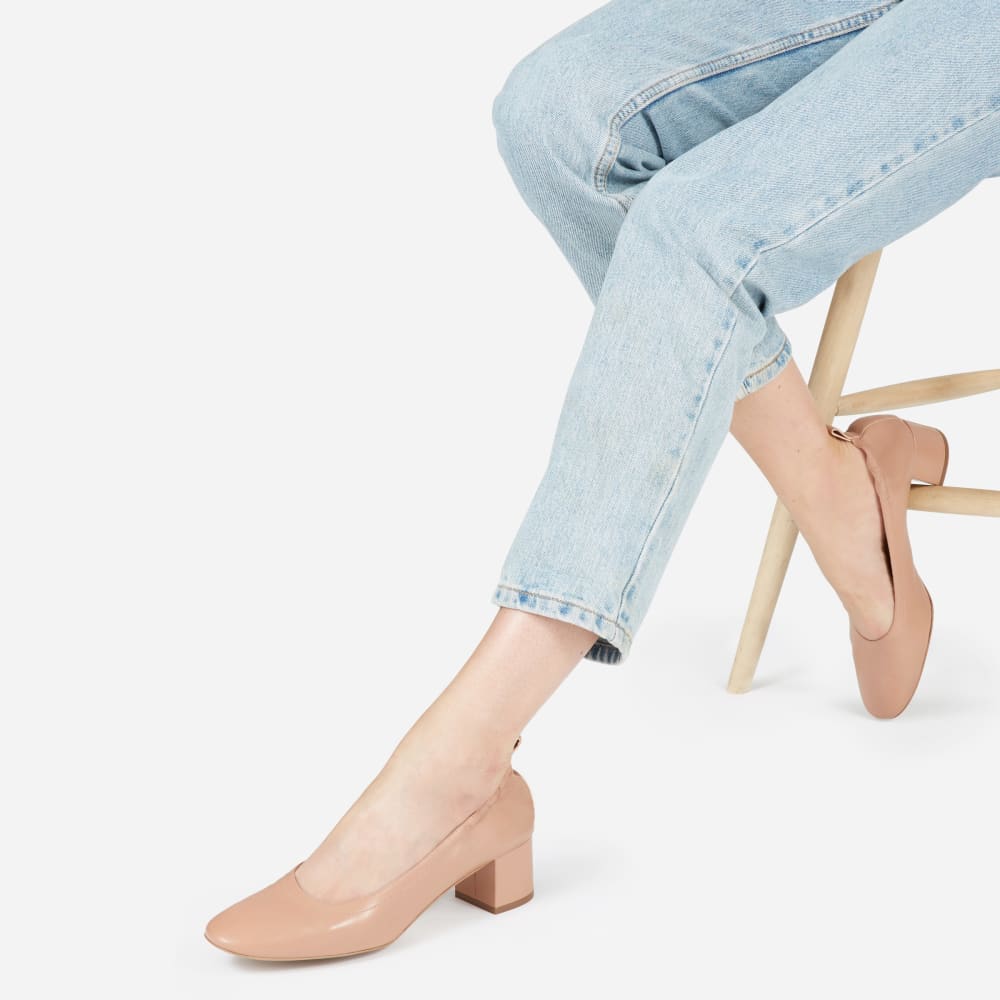The Day Heel in Narrow Fit Rose Tan – Everlane