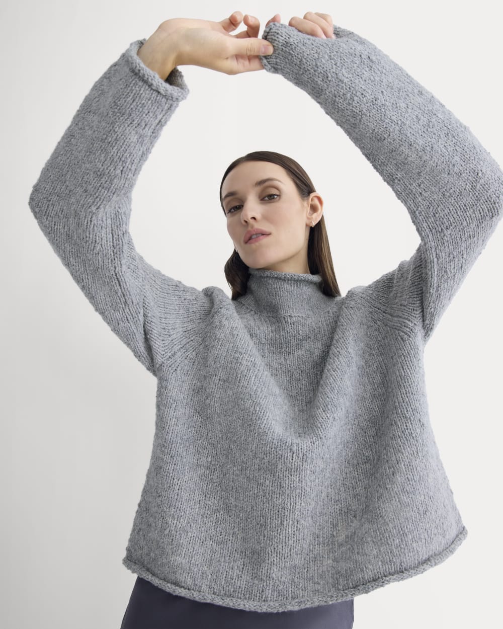 Rollneck Sweater | Heather Grey/Twist – Everlane Rollneck Sweater | Heather Grey/Twist – Everlane