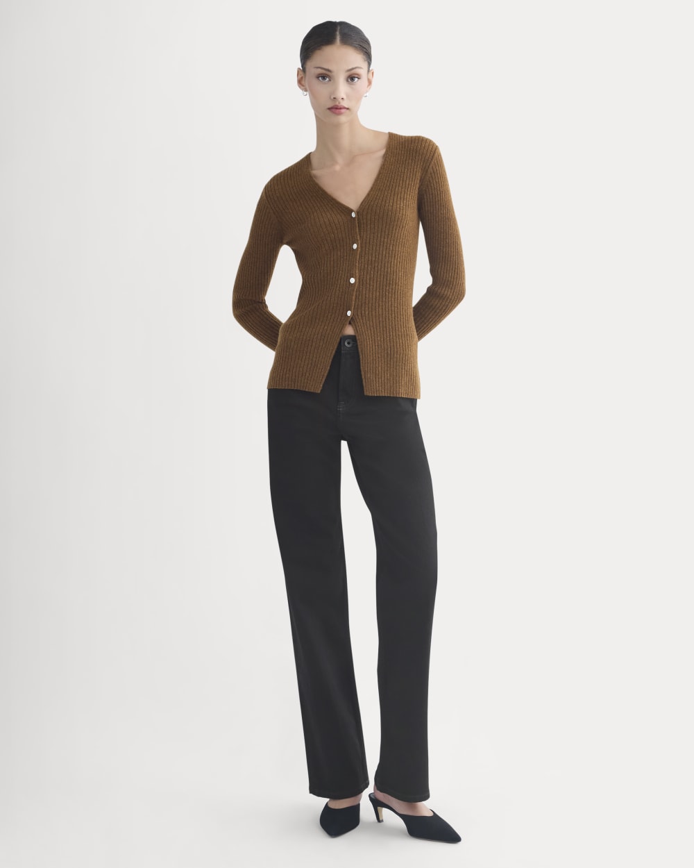 womens-cashmere-ribbed-v-neck-cardigan-heathered-toffee