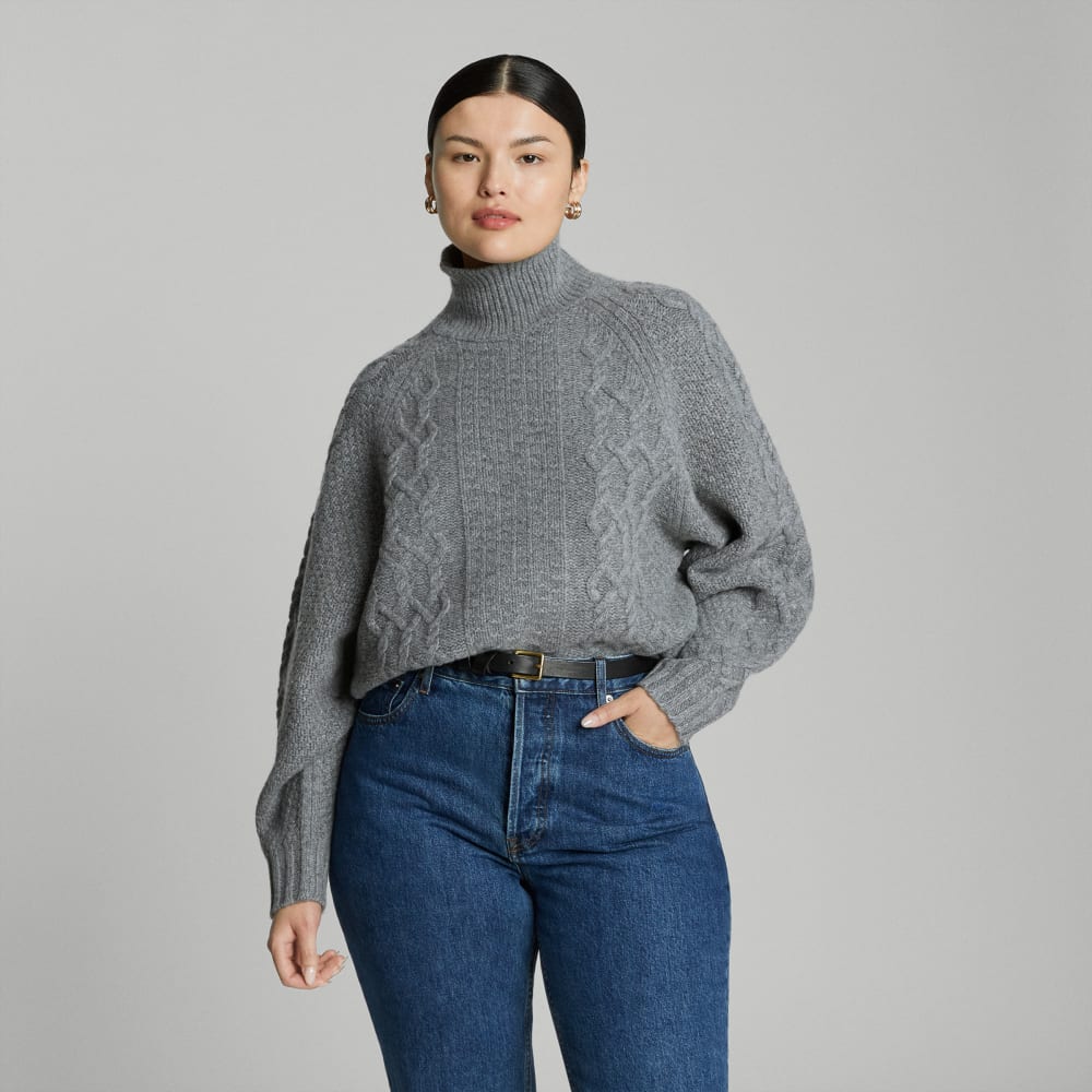 womens-felted-merino-cable-sweater-heathered-mid-grey | primary