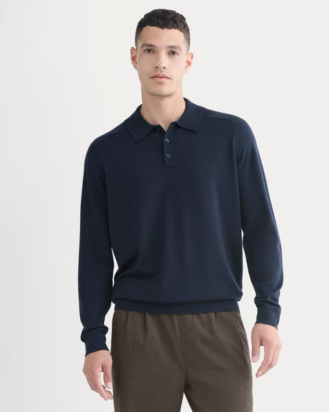 Ultrasoft Polo Sweater | Navy – Everlane