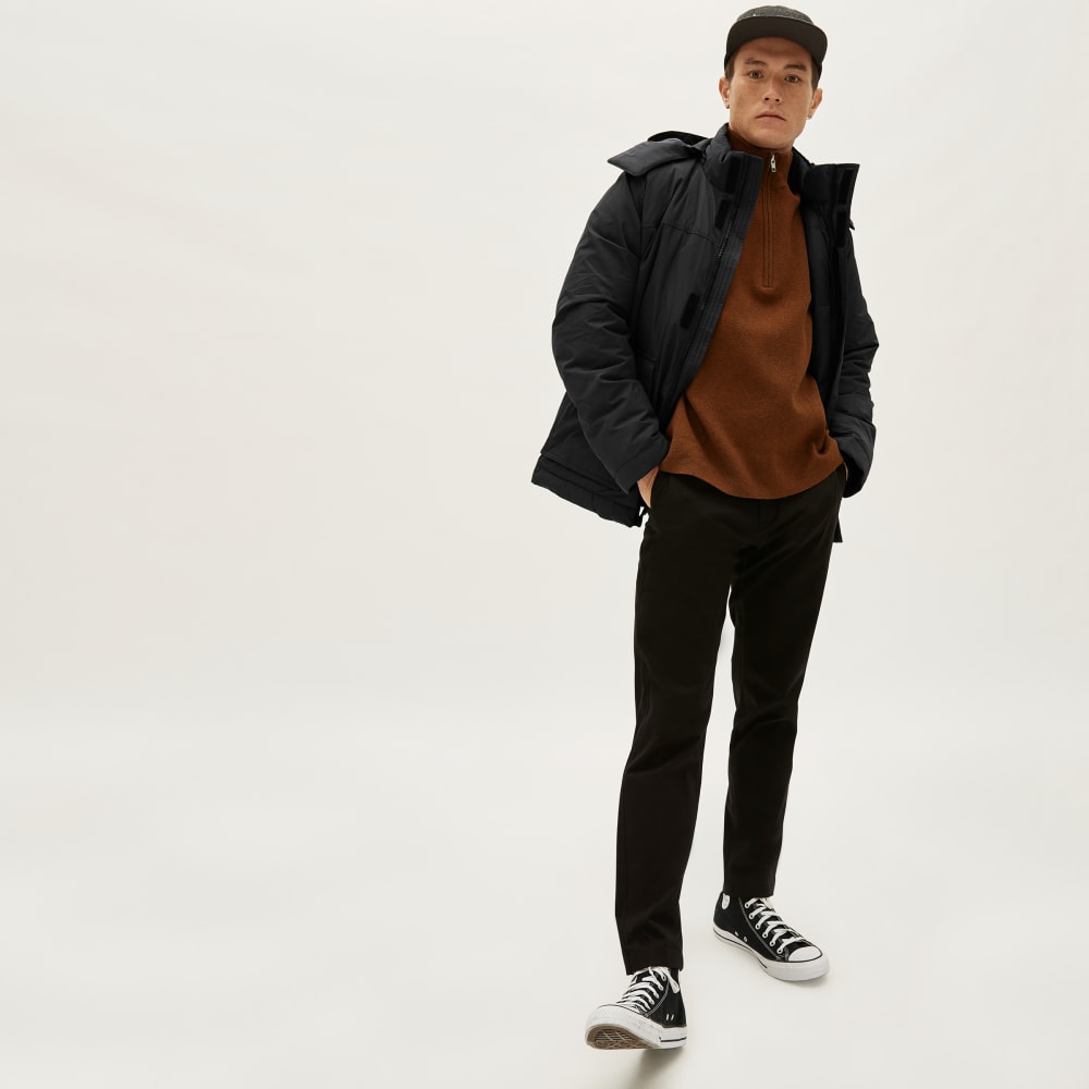 The ReNew Short Parka | Black – Everlane