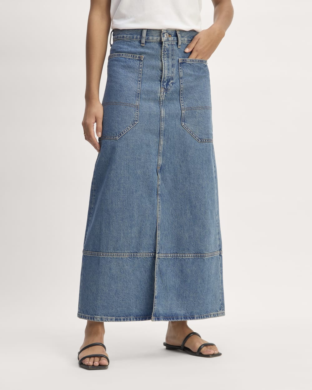 The Gardener Skirt | Medium Indigo – Everlane