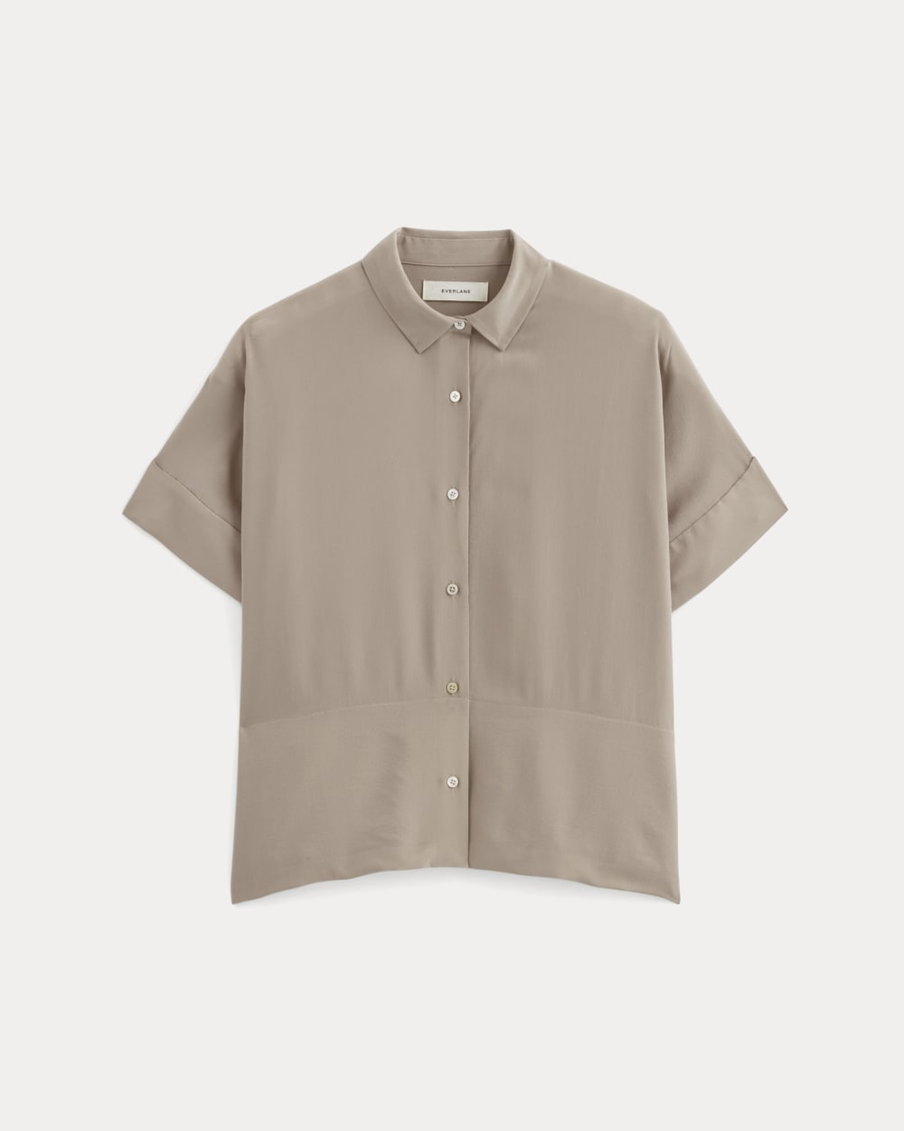 womens-clean-silk-ss-square-shirt-burnt-sugar | alt