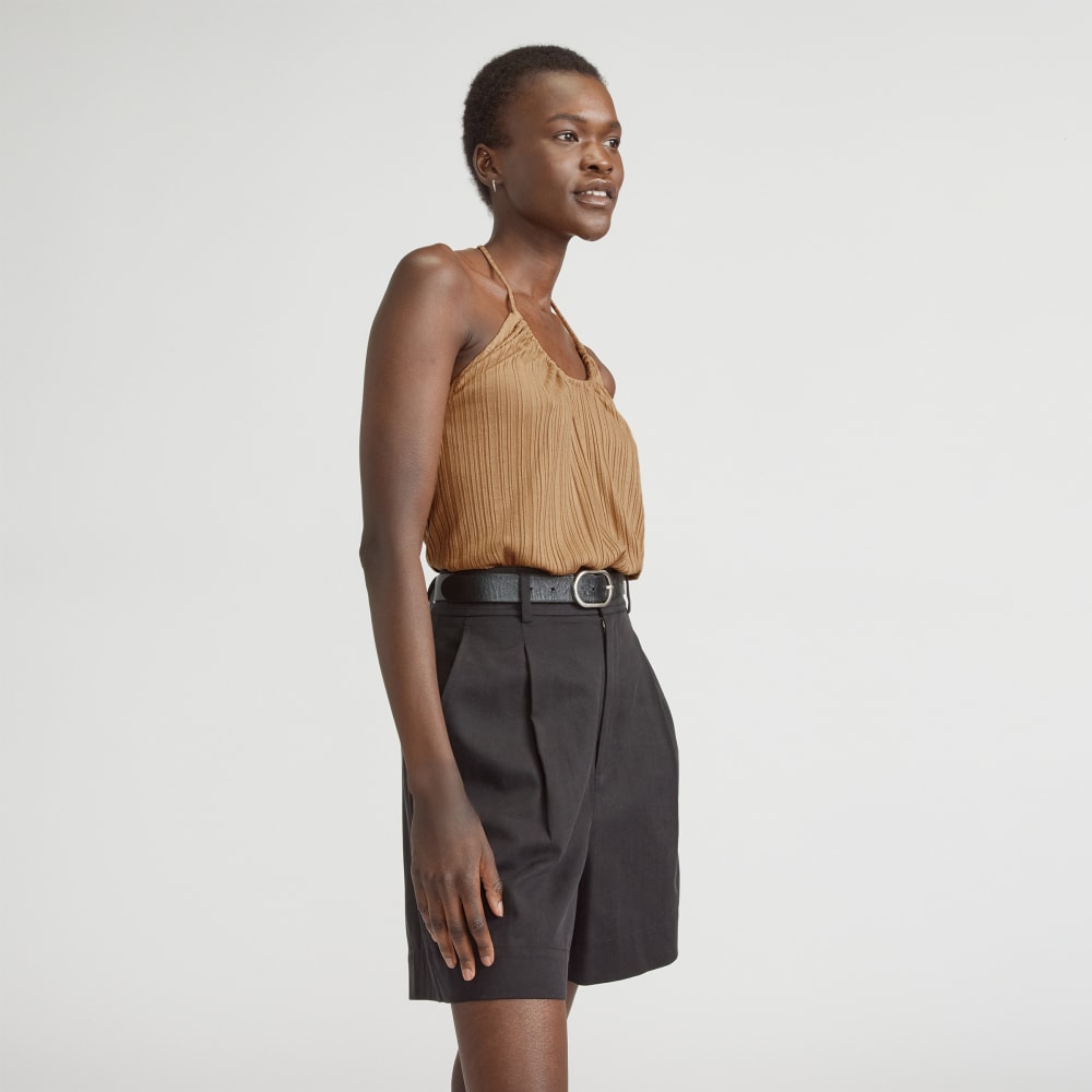 womens-rib-soft-knit-halter-top-caramel | primary