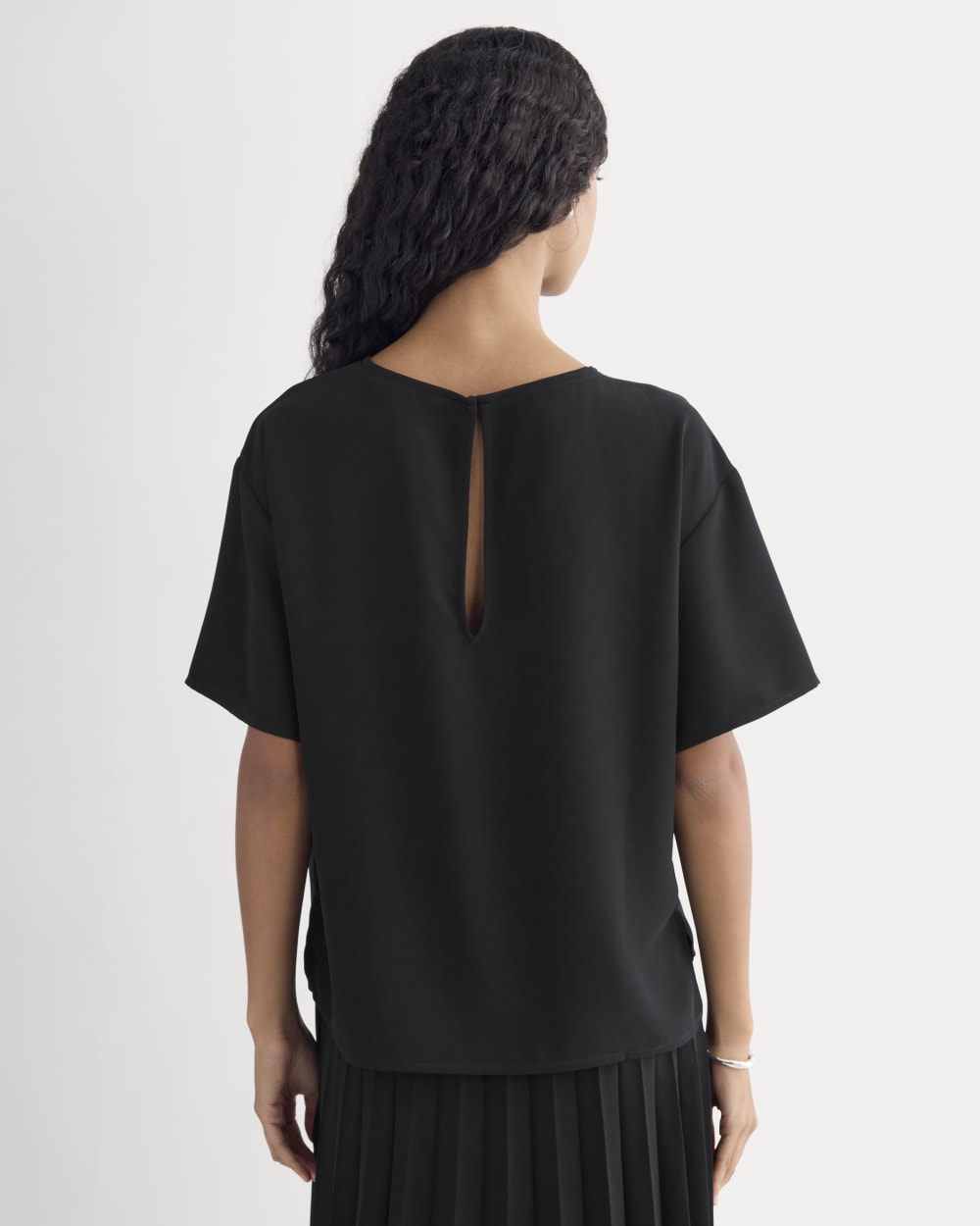Drapey Crepe Top | Black – Everlane