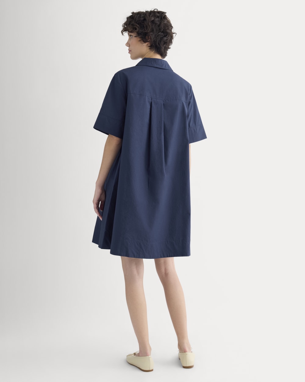 Popover Mini Shirtrdress in Ultrasoft Cotton | Navy – Everlane