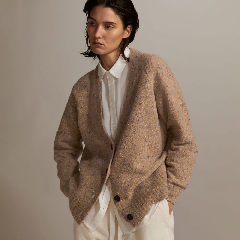 The Confetti Cardigan | Taupe Multi – Everlane