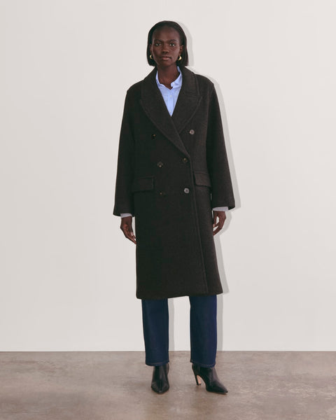 The Double-Breasted Coat in Wool | Heather Charcoal – Everlane