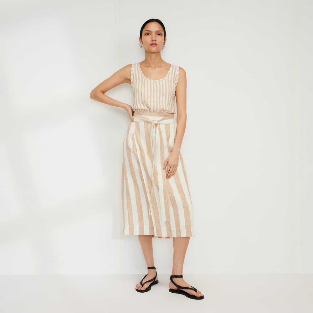 womens-linen-wrap-skirt-bone-caramel-stripe