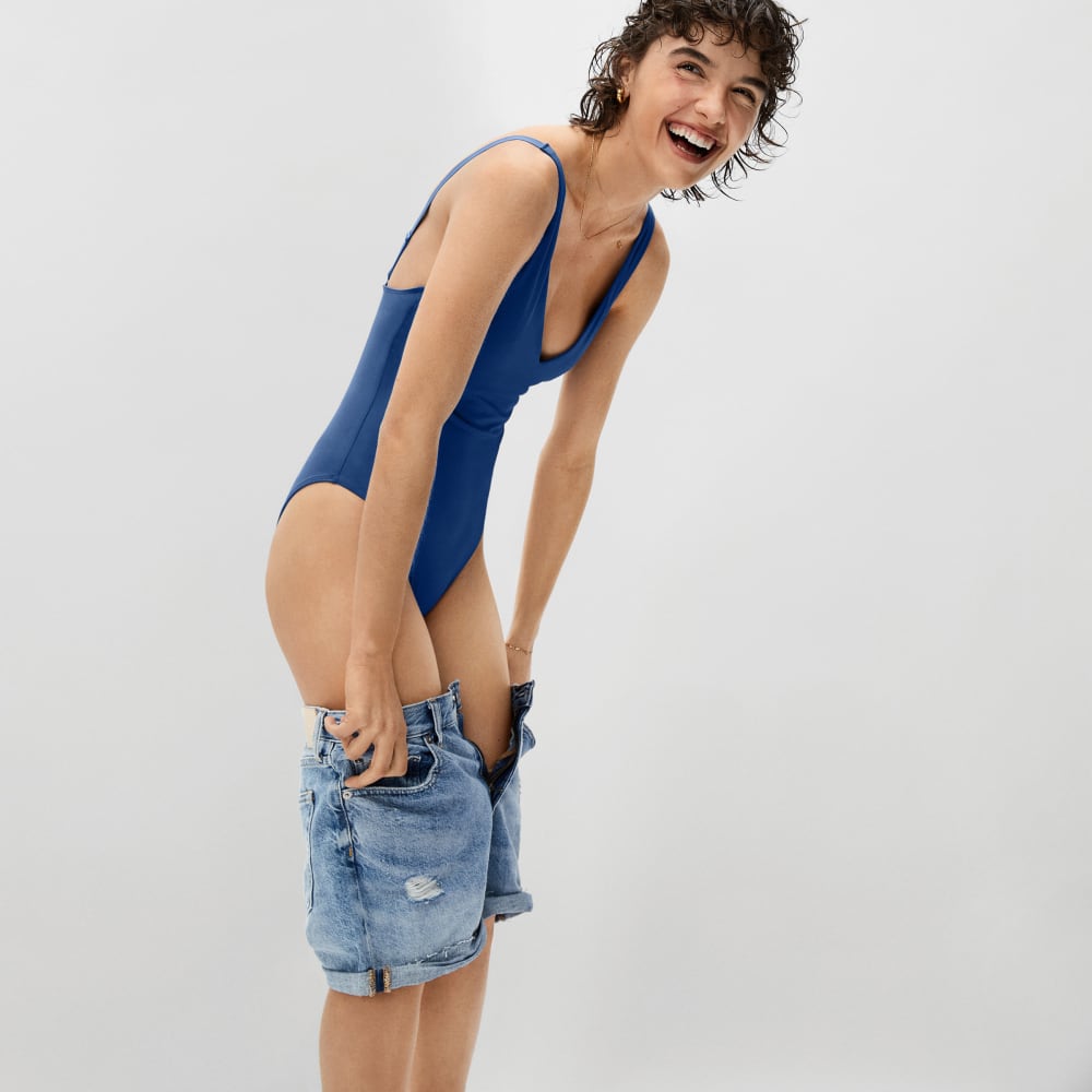 The V-Neck One-Piece | Blue Dusk – Everlane