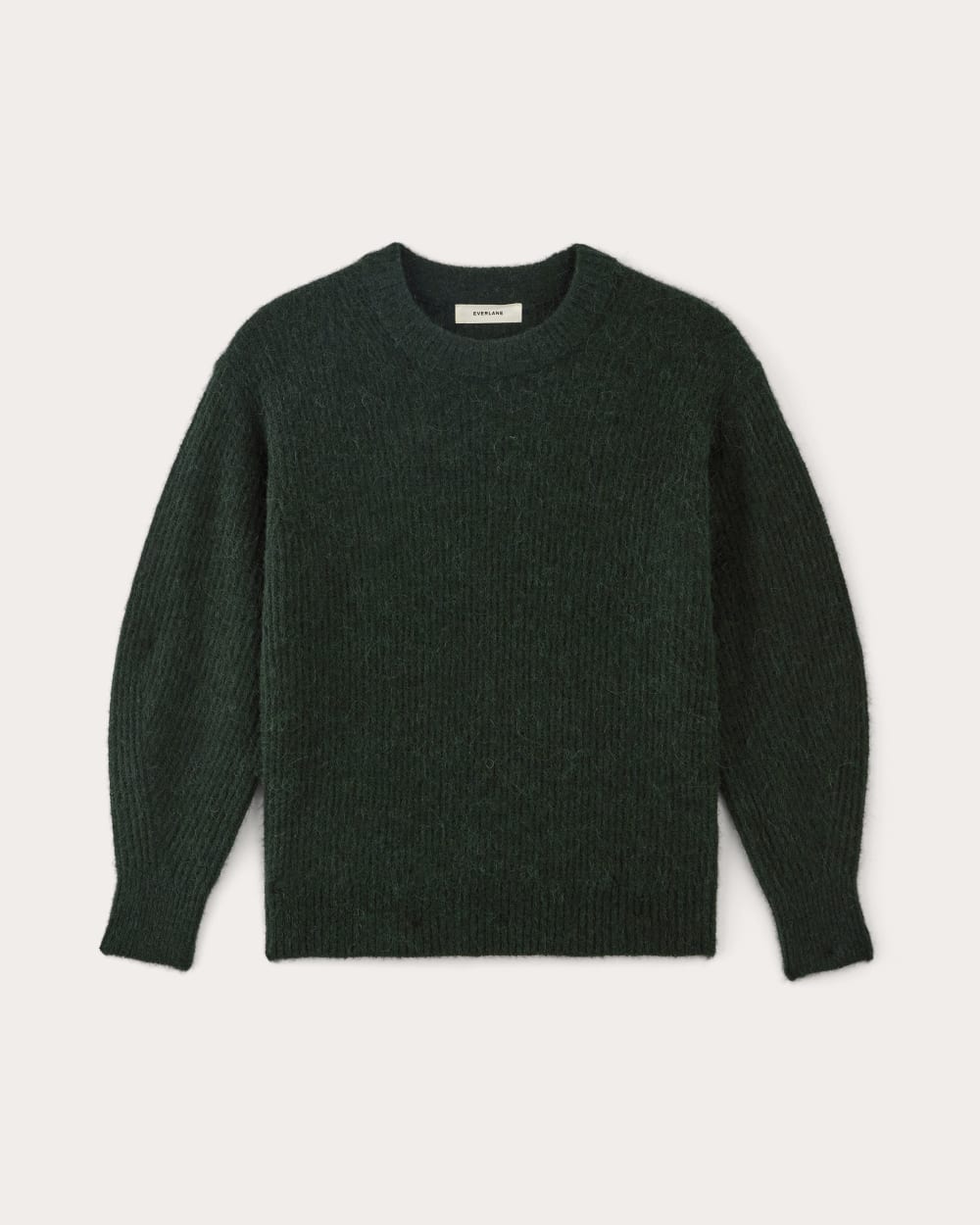 womens-alpaca-ribbed-cocoon-crew-scarab | alt