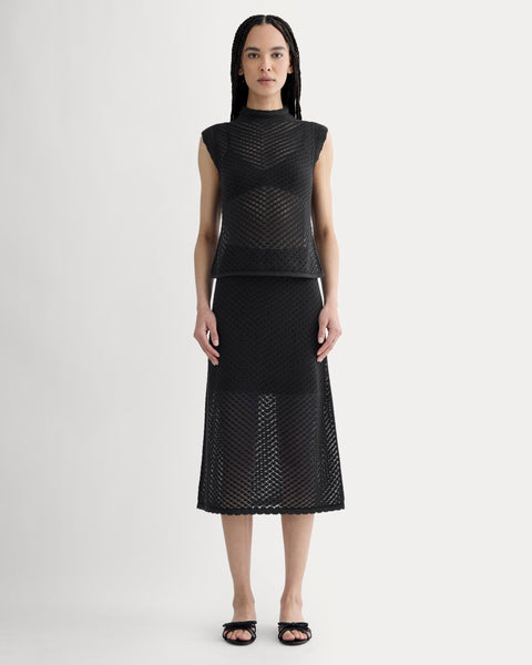 The Lace Knit Skirt | Black – Everlane