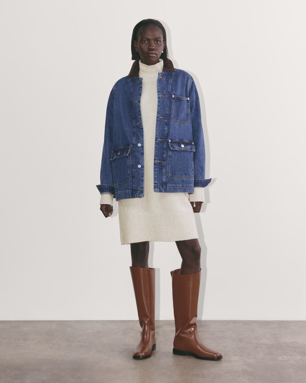 The Sweater Dress in Plush Cotton | Heathered Oat Everlane The Sweater Dress in Plush Cotton | Heathered Oat Everlane
