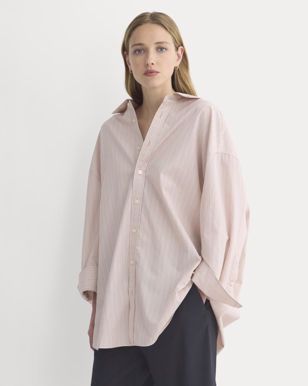 womens-back-tie-oversized-cinched-shirt-burnished-lilac-gardenia | primary