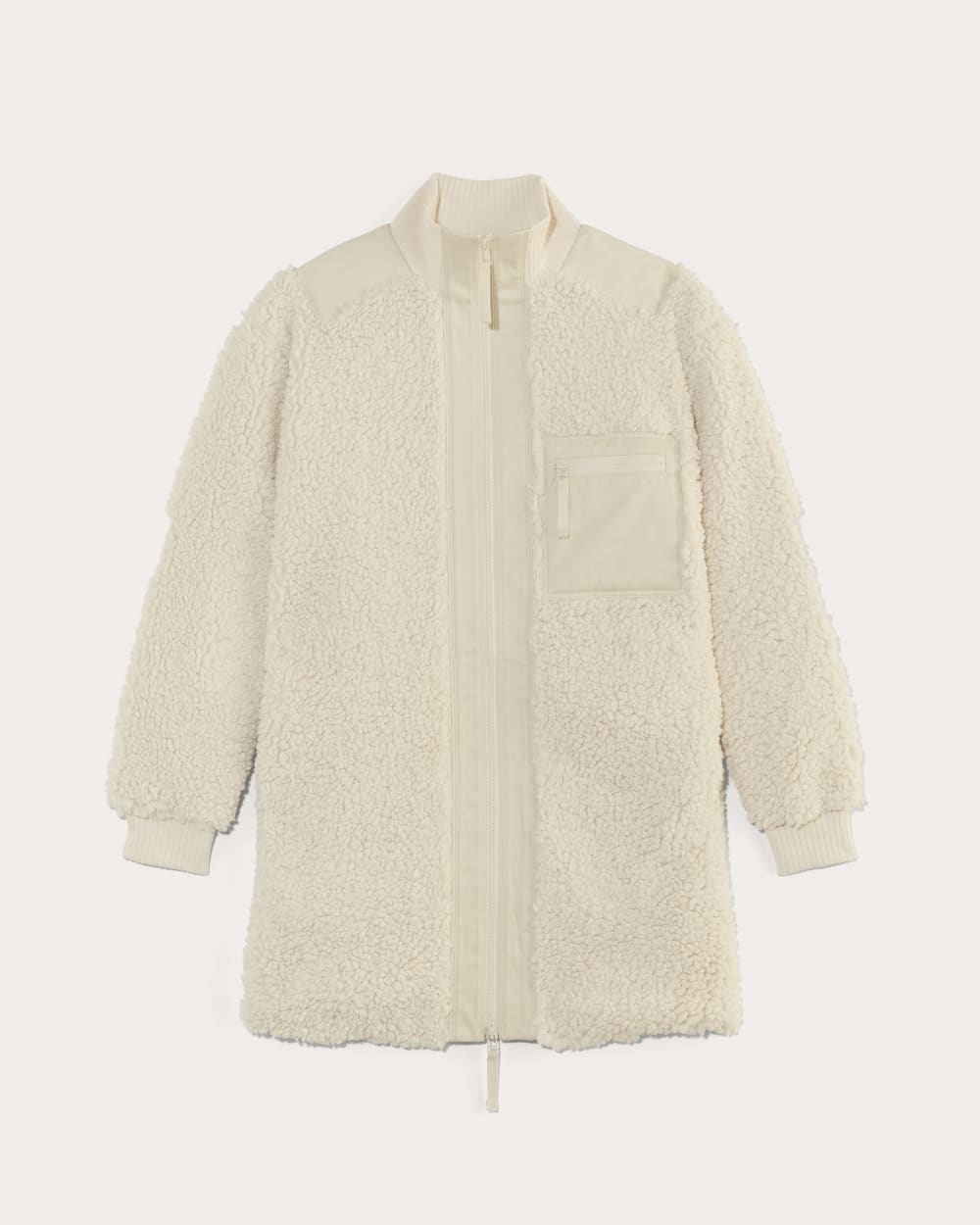 womens-teddy-midi-zip-liner-jacket-birch | alt