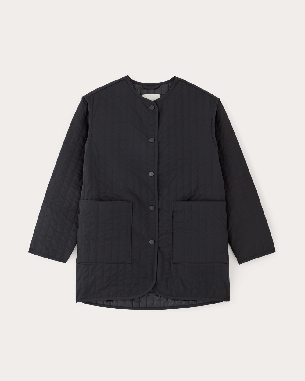 womens-renew-lightweght-midi-quilted-liner-black | alt